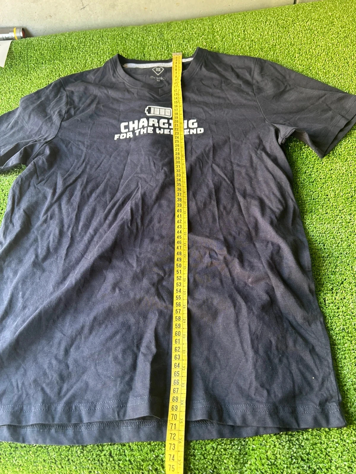 Opgeprint T-shirt charging for the week end TEX basic maat M – photo 6